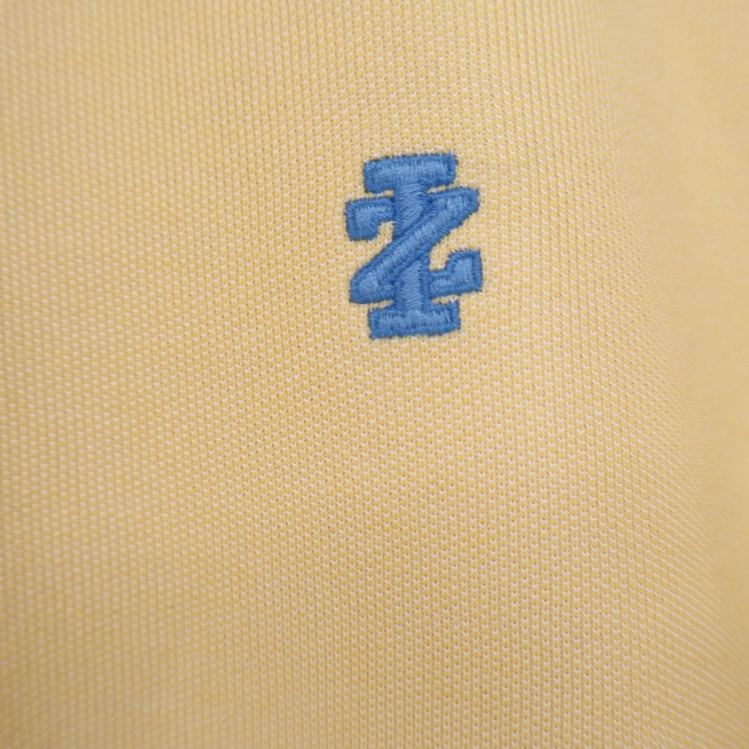 IZOD Advantage Performance Polo Shirt Mens XXL Yellow Short Sleeve Stretch Pique