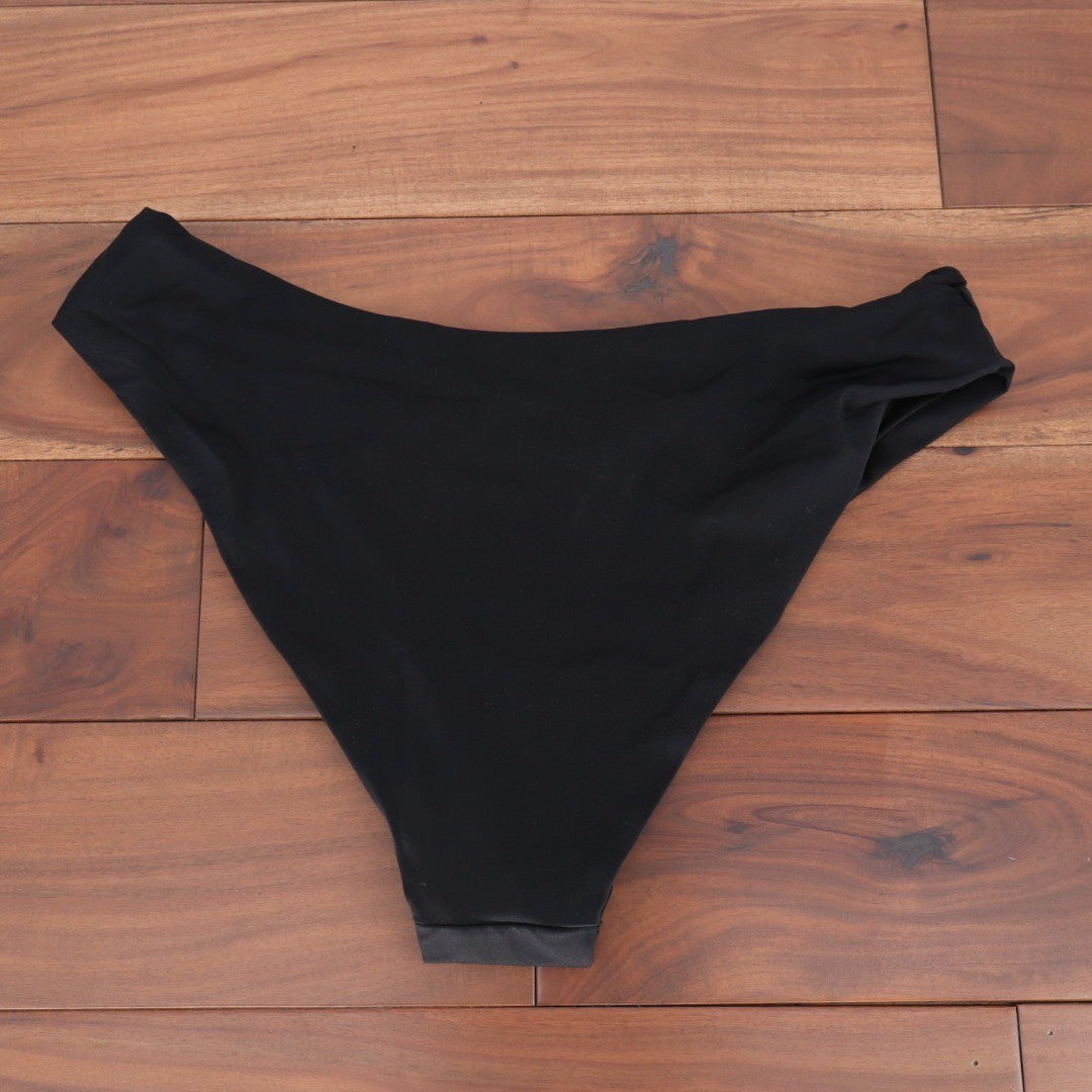 ASOS DESIGN Black High Waist Bikini Bottoms Size 14 EU 46 UK 18 Beach Swimwear