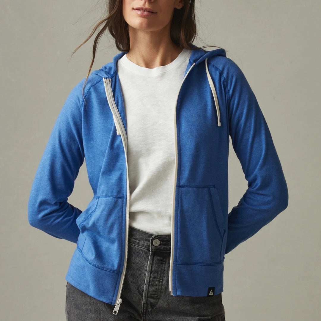 American Giant Women's Lightweight Full Zip Made In USA Size XS
