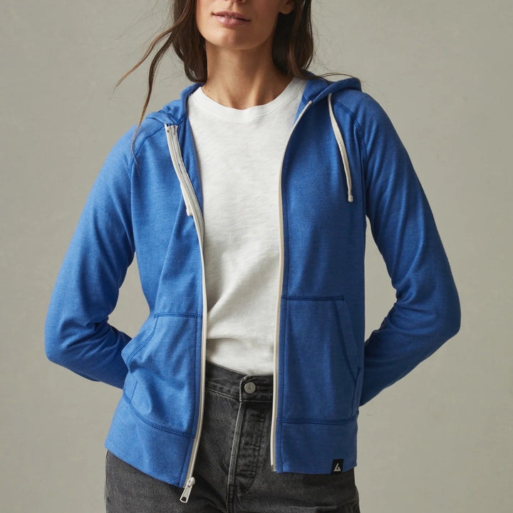 American Giant Women's Lightweight Full Zip Made In USA Size XS