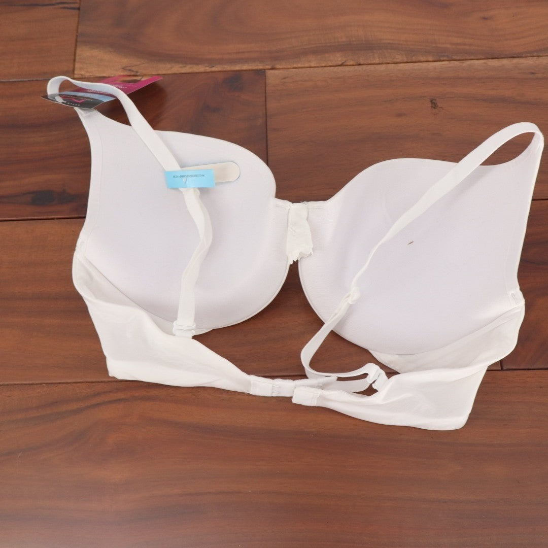Maidenform Dreamwire Push Up Bra Womens 32C White Nylon Stretch Adjustable Strap