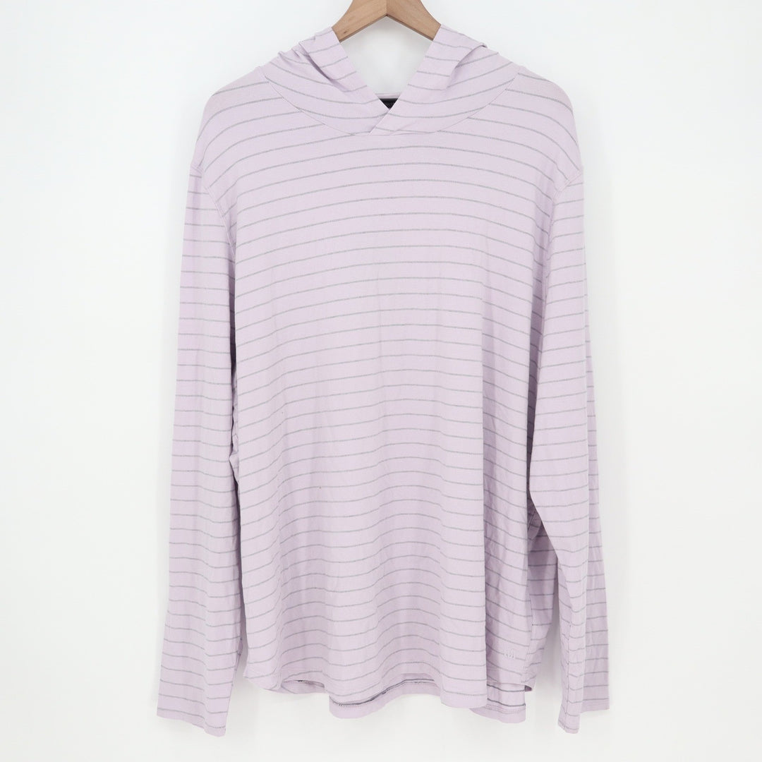 VRST Mens XXL Essential Hoodie Misted Lilac Feeder Stripe UV Protection