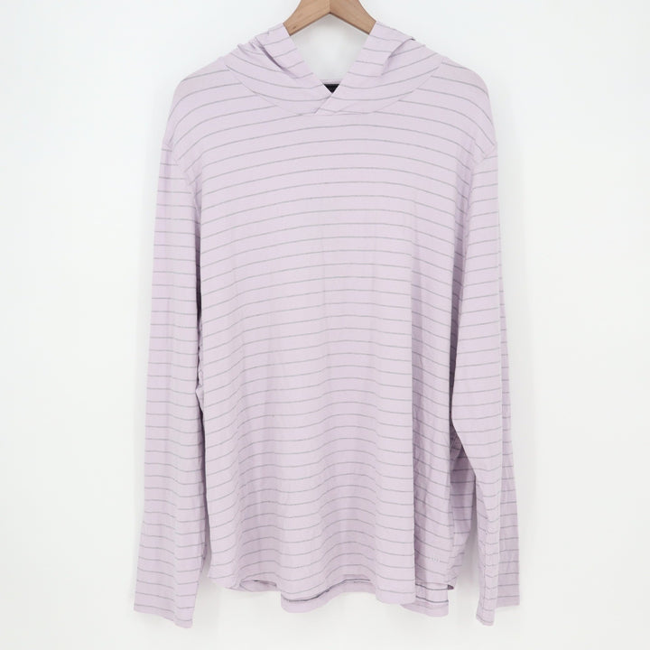 VRST Mens XXL Essential Hoodie Misted Lilac Feeder Stripe UV Protection