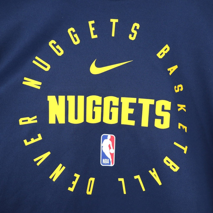 Nike Denver Nuggets NBA Dri-FIT Sweatshirt Mens Large Navy Blue NWT