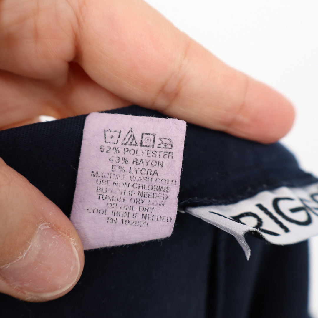 Briggs New York Ankle Pants Womens 16 Navy Blue Stretch Side Zip Straight Leg