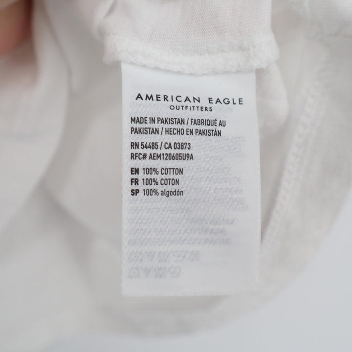 American Eagle Island Treats Fresh Fruit Graphic T-Shirt White Large