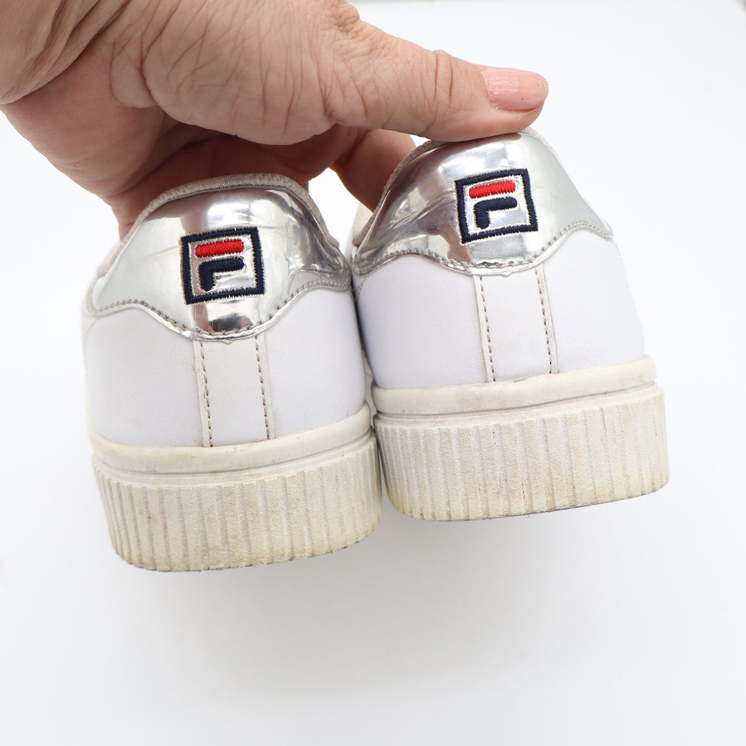 Fila Panache 19 Womens White Metallic Silver Platform Sneakers 8.5