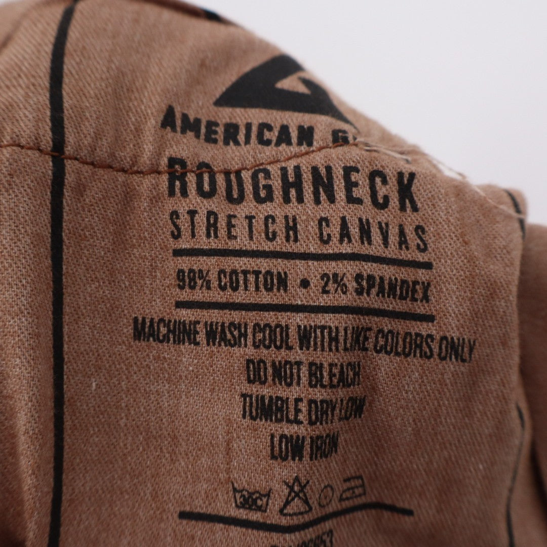 American Giant Roughneck Jeans Womens 32x30 Rust Canvas Cotton High Rise Skinny