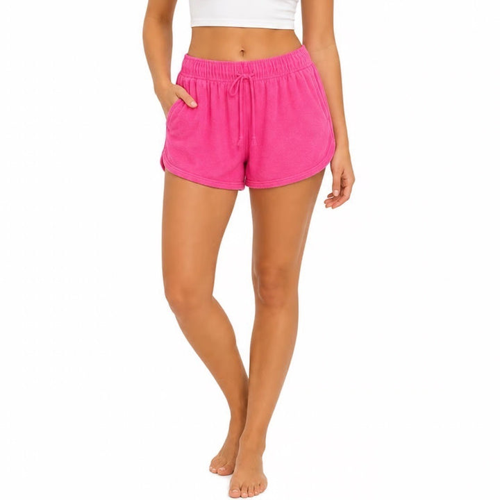 Wild Fable Shorts Womens M Terry Cloth Dolphin Pink Drawstring Excellent