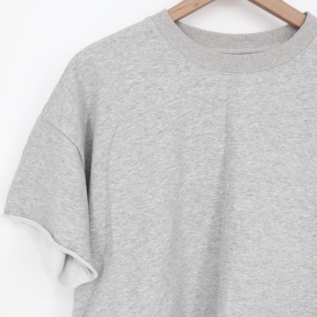 Fisoew Two Piece Set Womens Medium Light Gray Cotton Slash Pockets Activewear