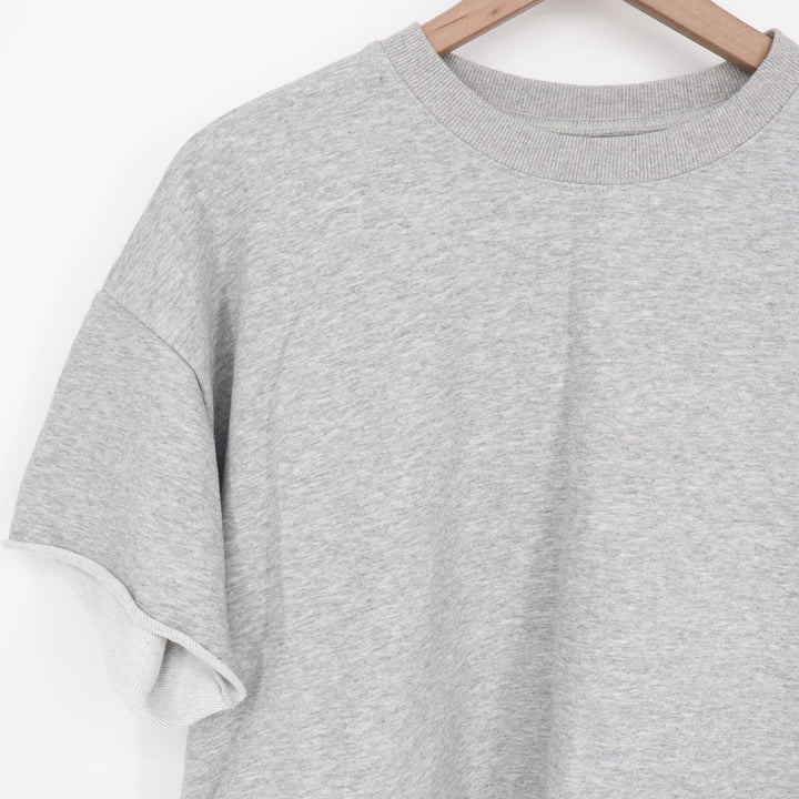 Fisoew Two Piece Set Womens Medium Light Gray Cotton Slash Pockets Activewear