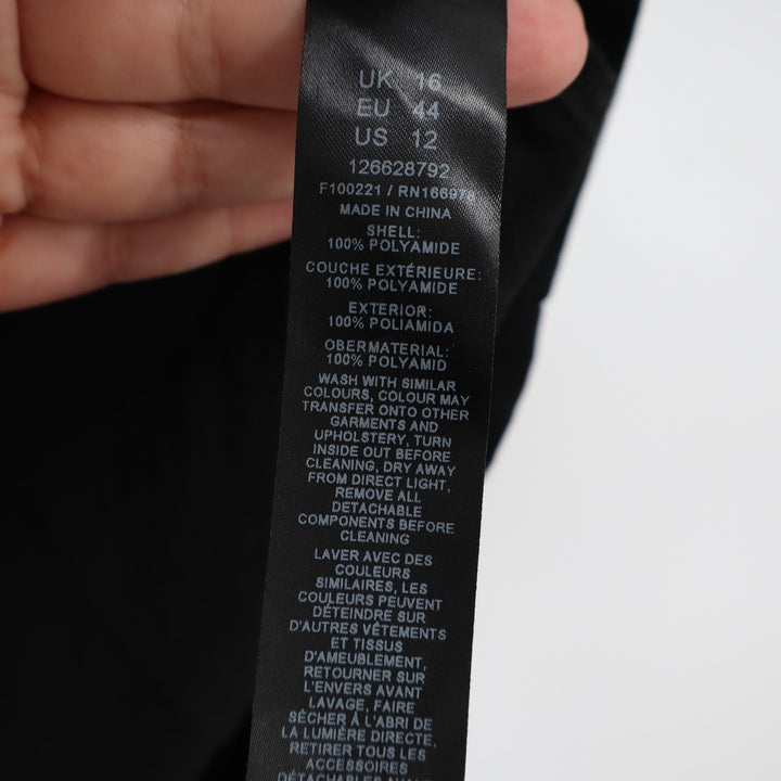 ASOS DESIGN Skirt Womens 12 Cargo Mini Black Buckle Utility Excellent