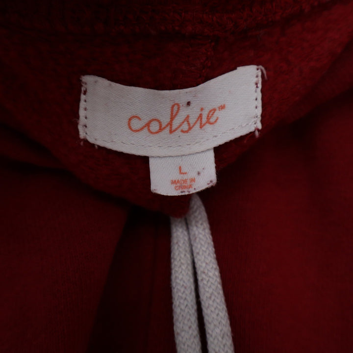 Colsie Womens Red Jogger Sweatpants Elastic Waist Drawstring Size L