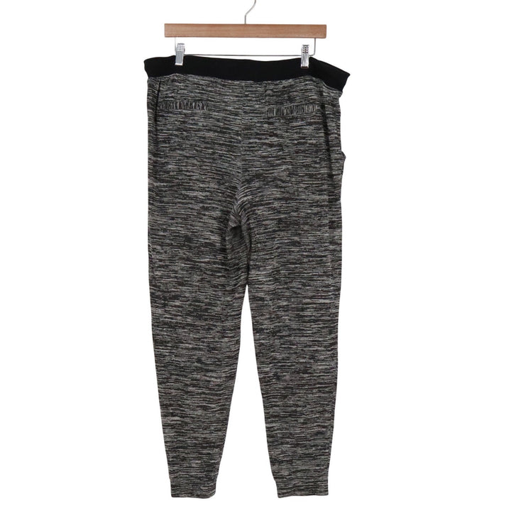 Bar III Mens XL Space Dye Jogger Pants Black White Gray Knit Tapered Drawstring