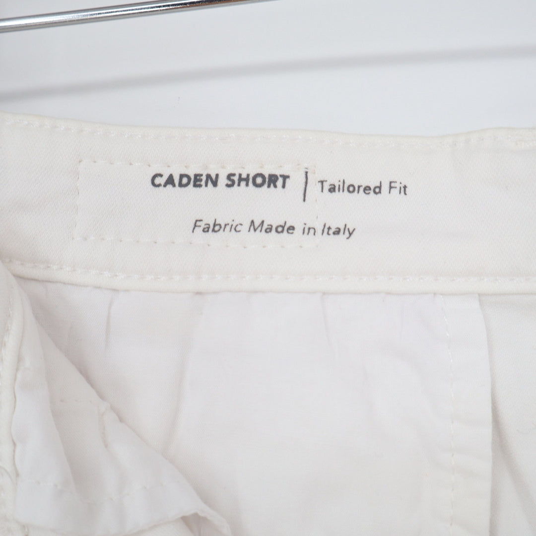 AG Shorts Womens 26 Caden Short Tailored Fit White Italian Fabric NEW