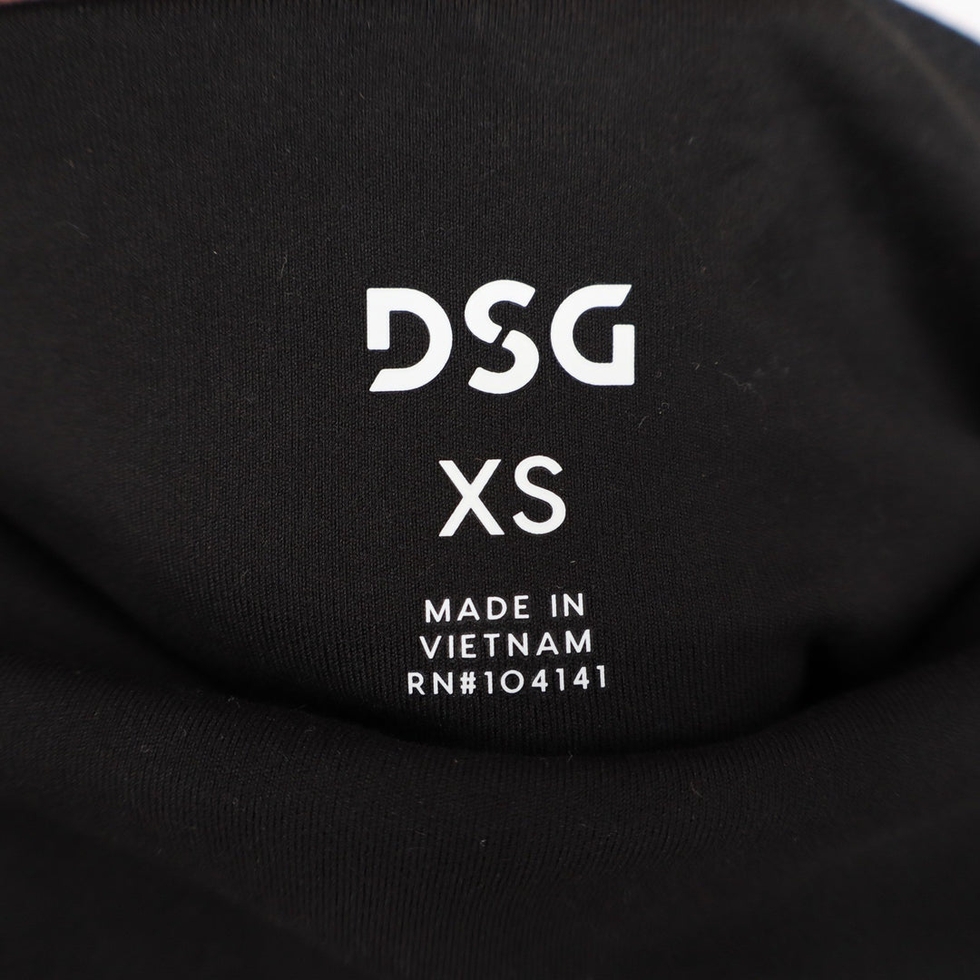 DSG Momentum Crop Womens XS Pure Black High Rise Athletic Leggings