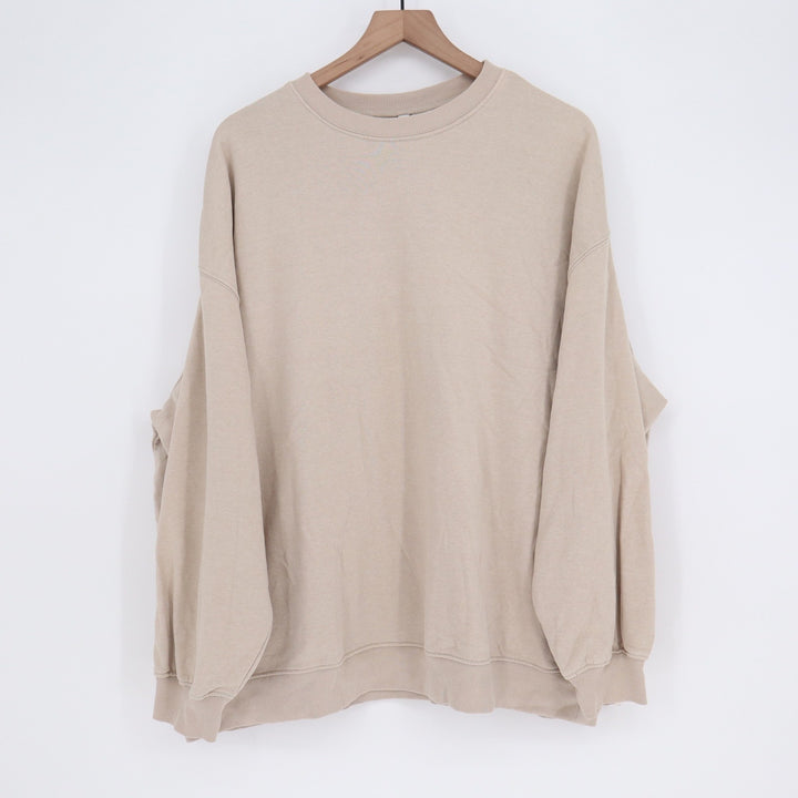 H&M Divided Oversized Crewneck Sweatshirt Tan Beige XL