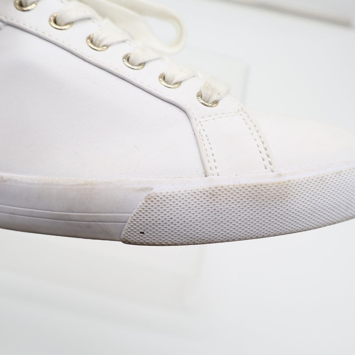 Nine West Layna Womens US 8M Trainers Shoes White Leather Athletic Sneakers