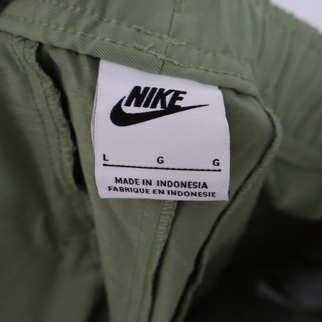 Nike Mens Woven Tapered Jogger Pants Sage Green Embroidered Logo Size L