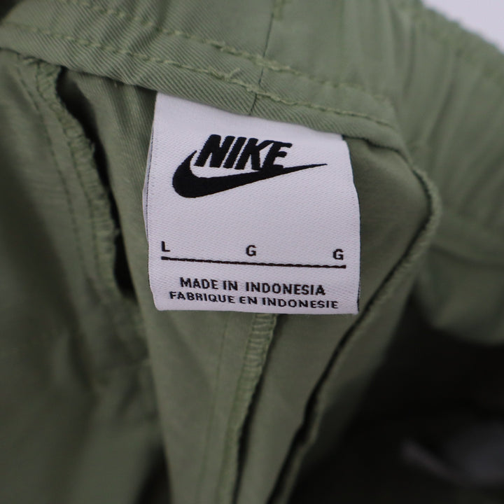 Nike Mens Woven Tapered Jogger Pants Sage Green Embroidered Logo Size L