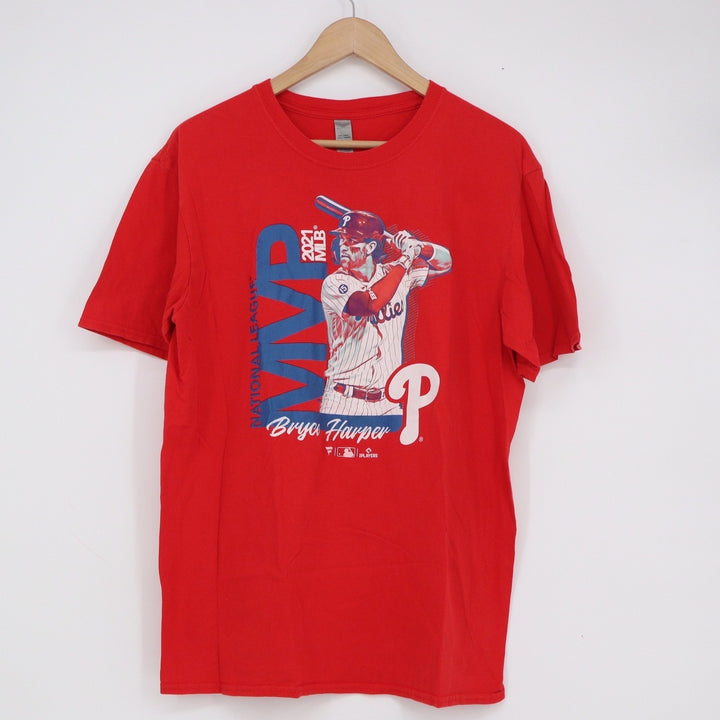 Fanatics Bryce Harper Philadelphia Phillies 2021 NL MVP Red Graphic T-Shirt L