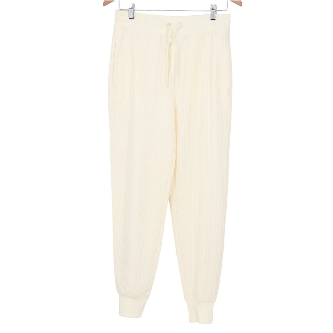 DSG So Soft Ottoman Jogger Womens Small Light Cream Ribbed Sweatpants