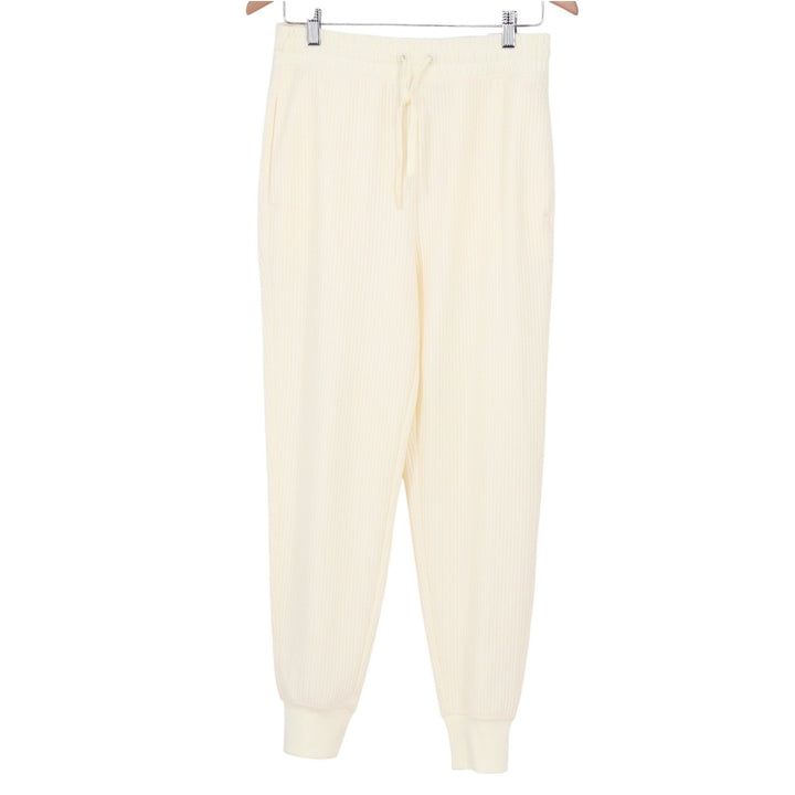 DSG So Soft Ottoman Jogger Womens Small Light Cream Ribbed Sweatpants