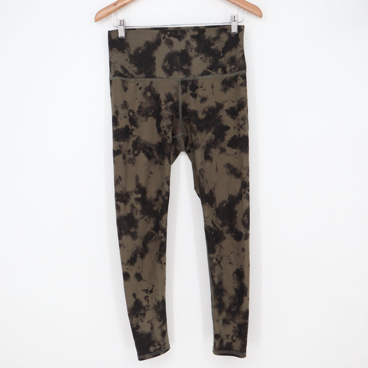 Victoria's Secret Leggings Womens M High-Rise Tie-Dye Olive Green Athletic Good