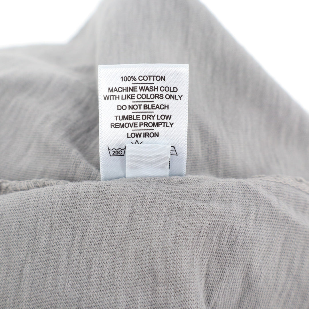 American Giant Premium Slub T-Shirt Mens S Heather Gray Jersey Cotton Crew Neck