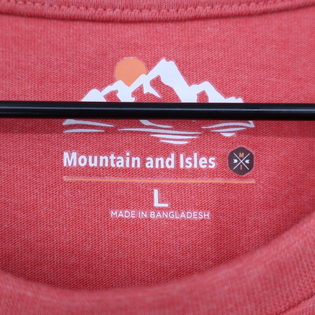 Mountain and Isles Keep Exploring Graphic Tee Dusty Rose Heather L