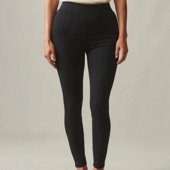 AMERICAN GIANT Black Leggings Pants Made in USA Size 14