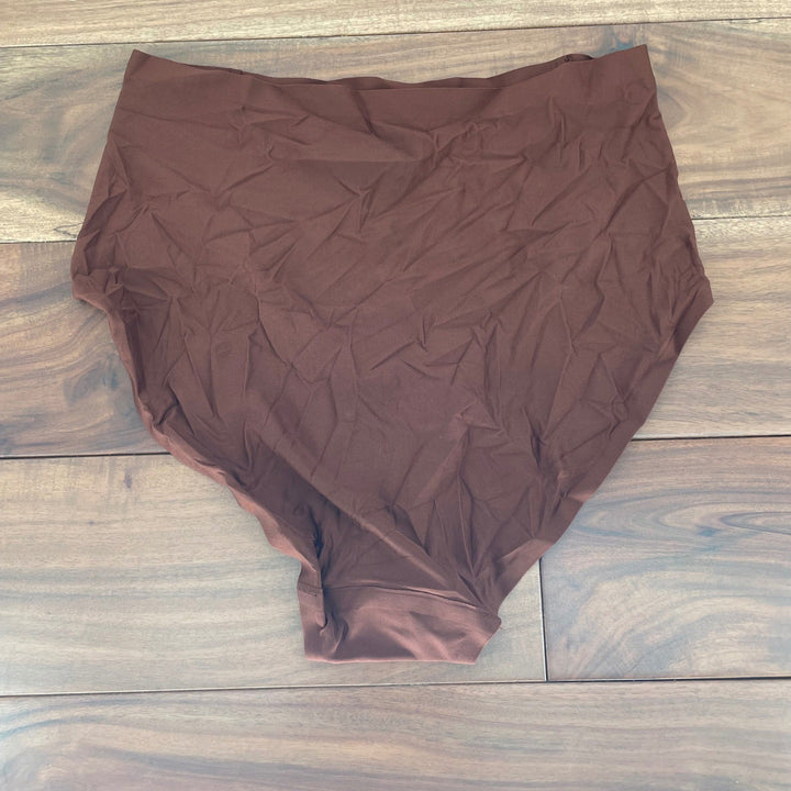 Shapermint Essentials High Waisted Briefs Brown Shapewear Full Coverage S-XL