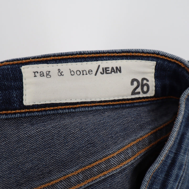 Rag & Bone JEAN Vashon Distressed Skinny Jeans Blue Size 26