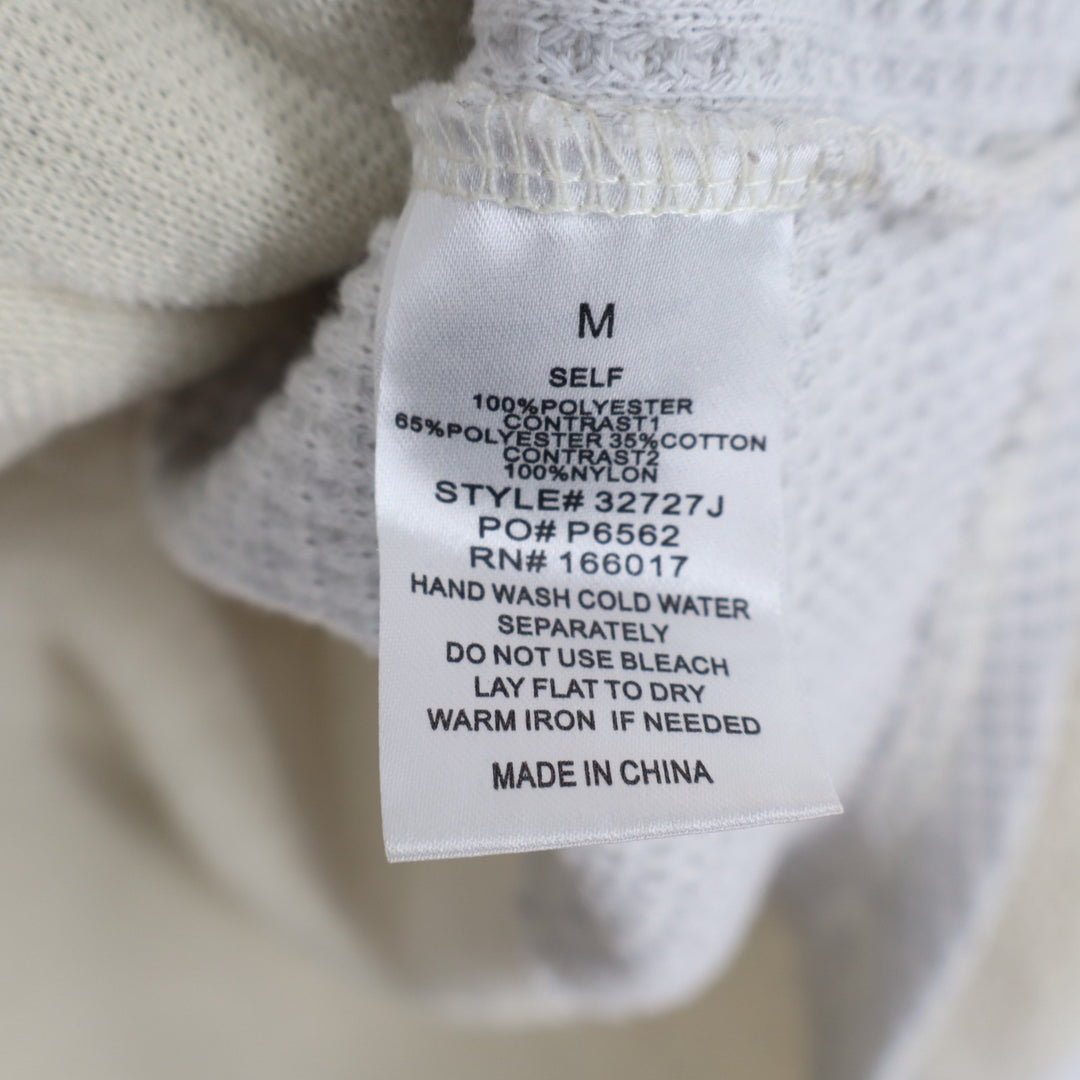 Blueb. Sherpa Jacket Womens Medium Ivory Half Zip Raglan Long Sleeve Mock Neck