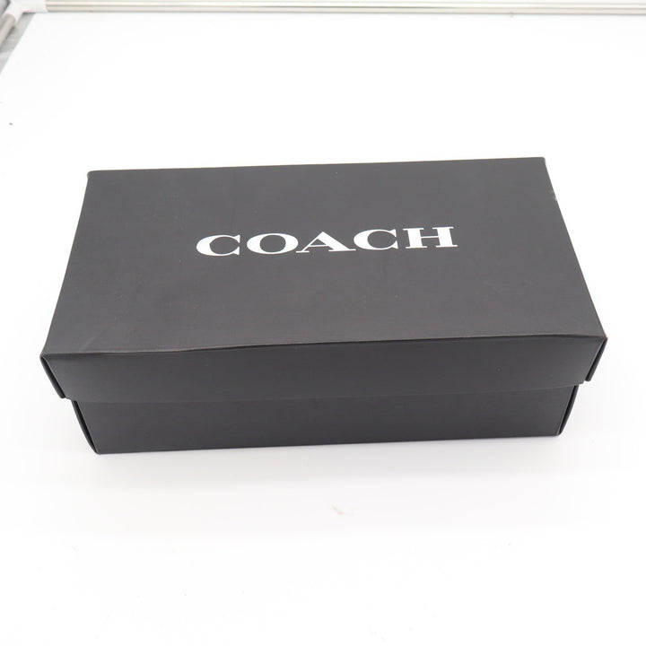 Coach Natalee Jelly Sandal Gold Glitter Monogram Womens 8