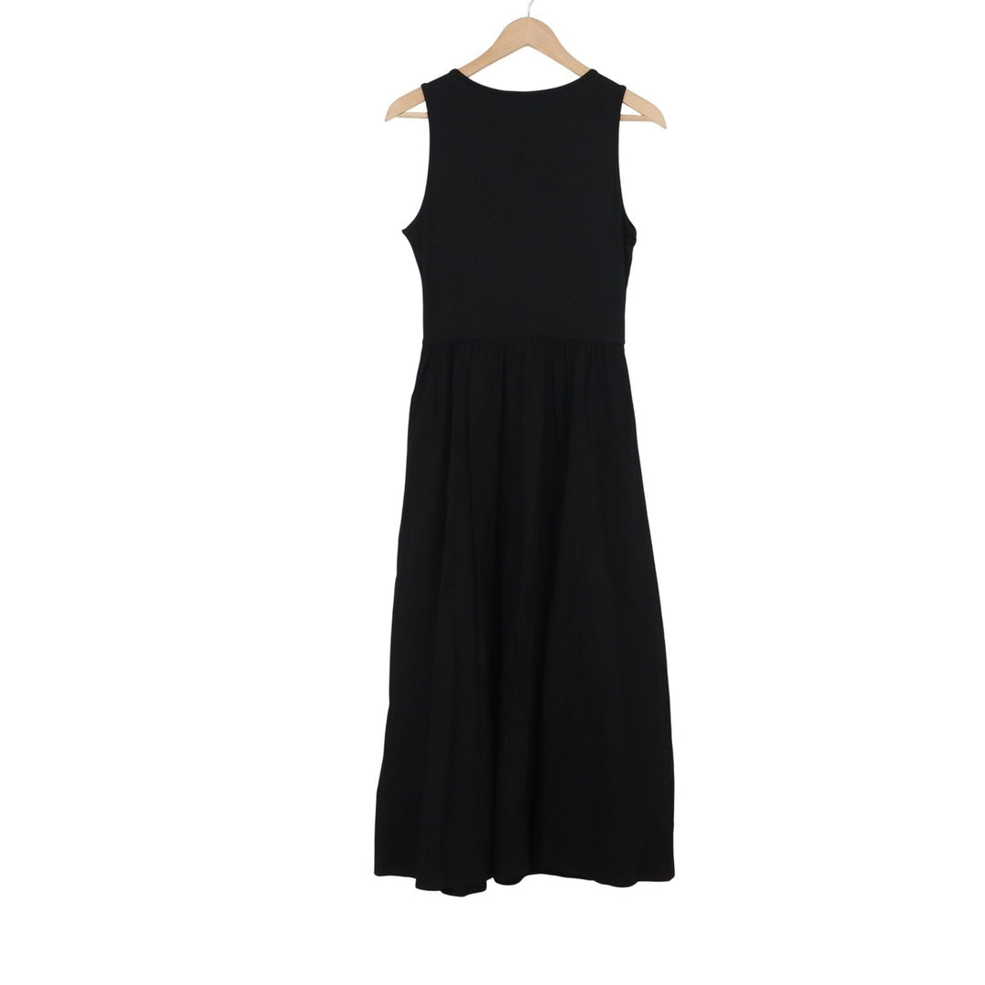 Kirundo Womens Sleeveless Maxi Dress Black Viscose Tencel Blend Size S