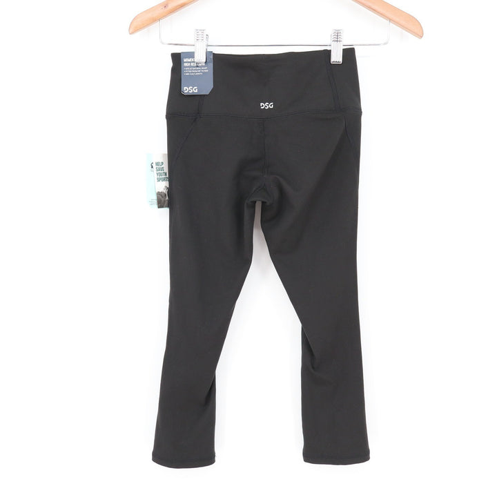 DSG Womens Momentum Capri High Rise Leggings Pure Black Size 2XS NWT