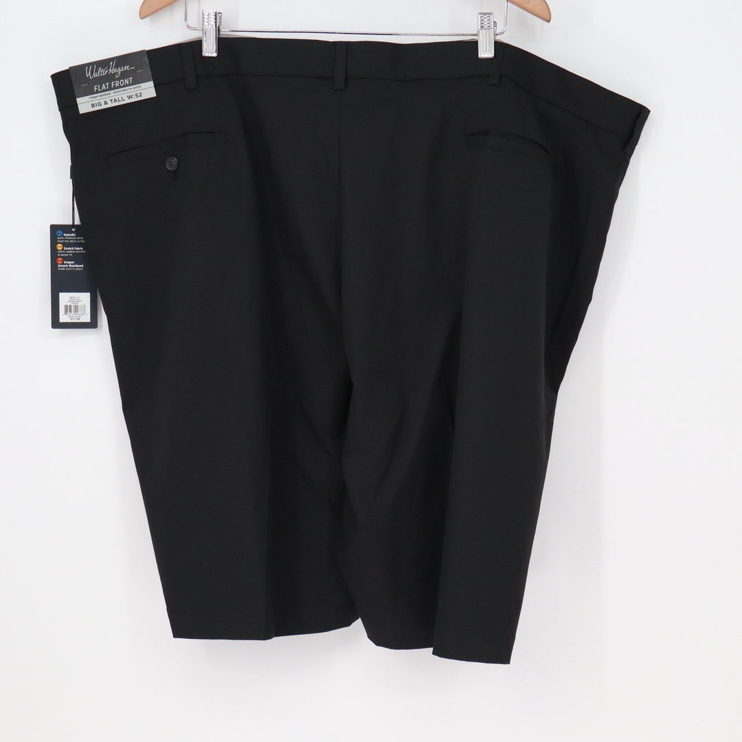 Walter Hagen Mens 52 Big & Tall Golf Shorts Black Flat Front Stretch
