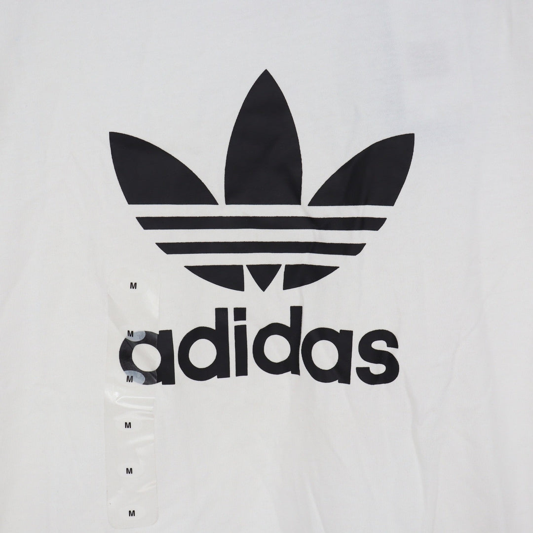 Adidas Originals Kids Trefoil Tee White Black Logo Shirt Size M 11-12Y