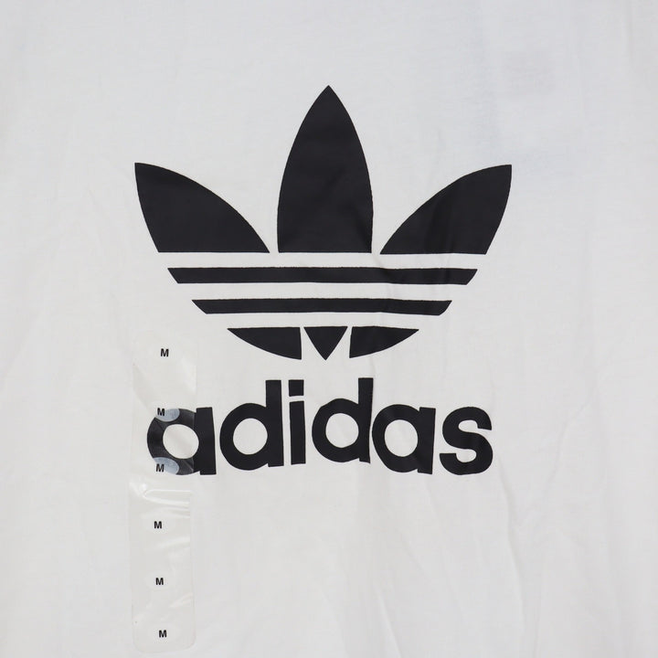 Adidas Originals Kids Trefoil Tee White Black Logo Shirt Size M 11-12Y