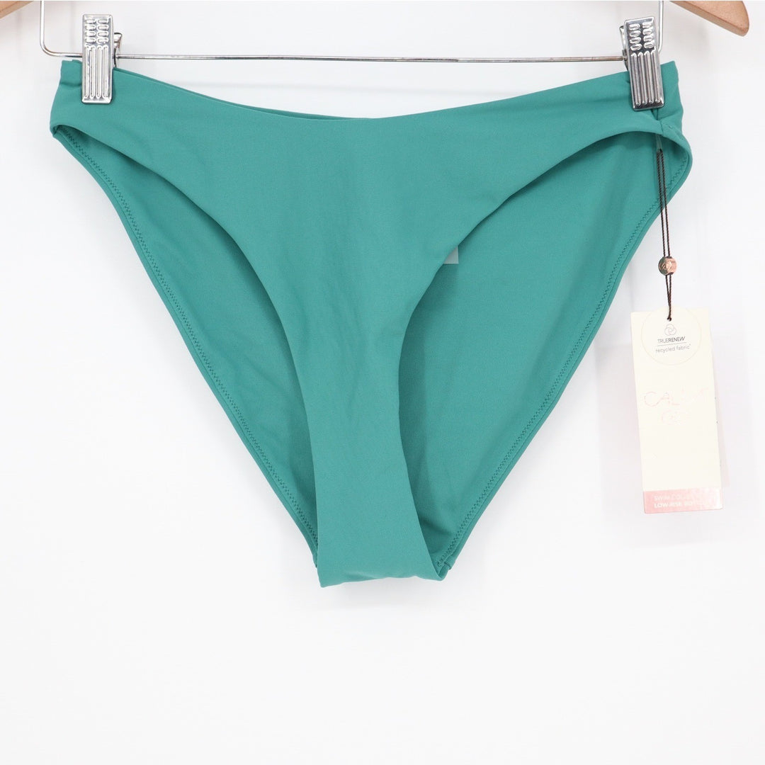 Calia Womens Low Rise V Bikini Bottom Jungle Green Size S