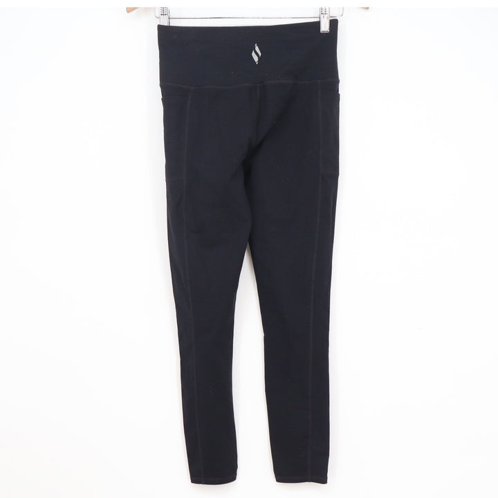 Skechers Womens GOwalk High Waisted Leggings Black Side Pockets Size S