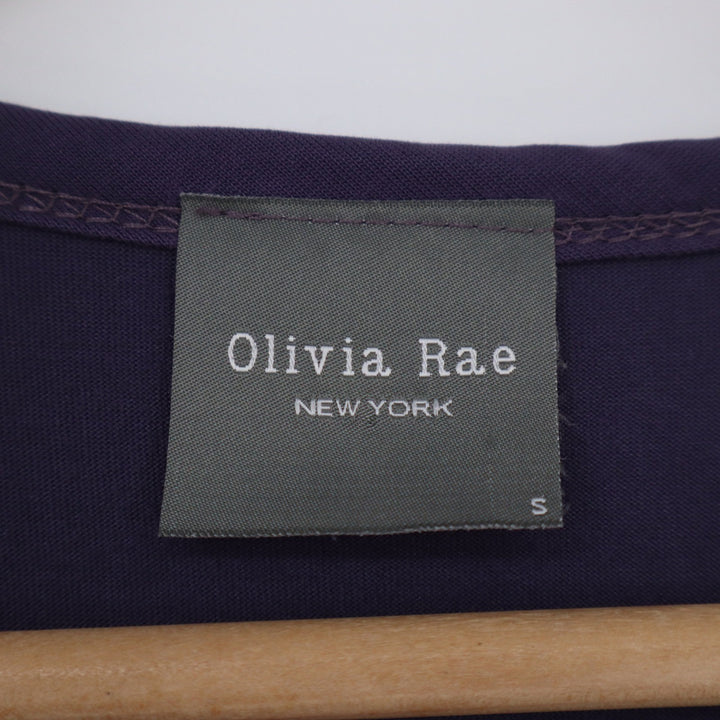Olivia Rae New York Purple Side Tie Modal Blend T-Shirt Dress Small