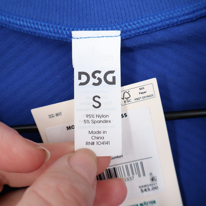 DSG Momentum Seamless 1/4 Zip Womens Small Team Royal Blue Pullover
