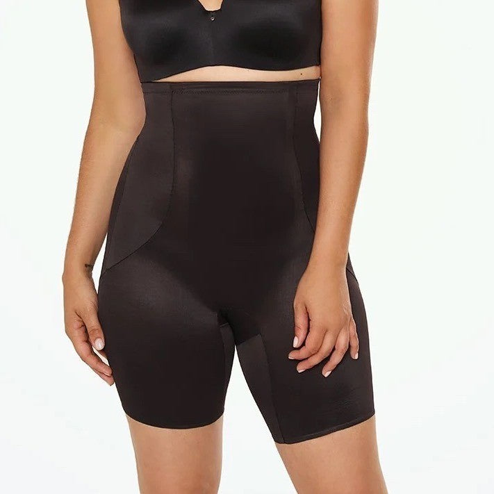 Miraclesuit 2919 High Waist Shapewear Shorts Black Firm Control Tummy Shaper Med