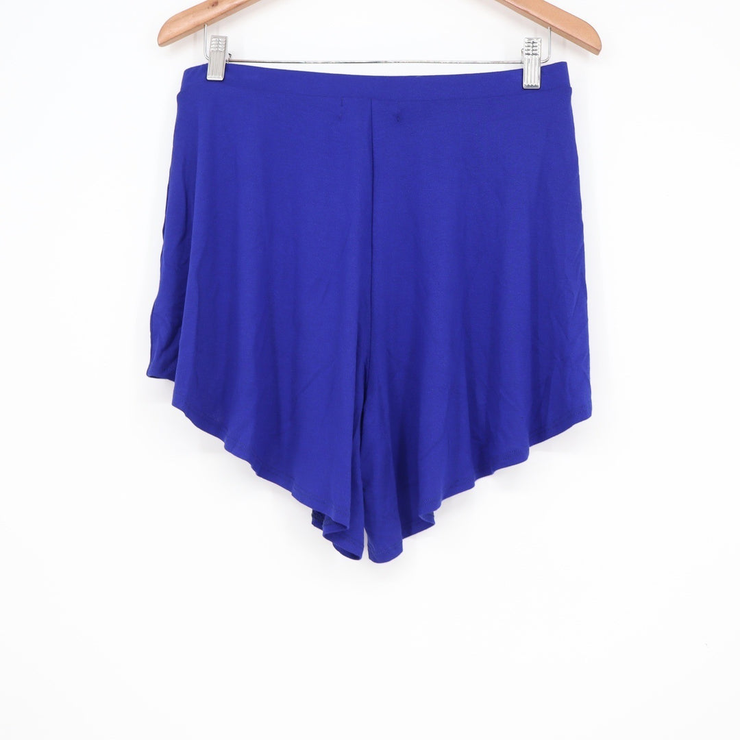FP Beach Free People Royal Blue Tiered Ruffle Top and Shorts Set Size M