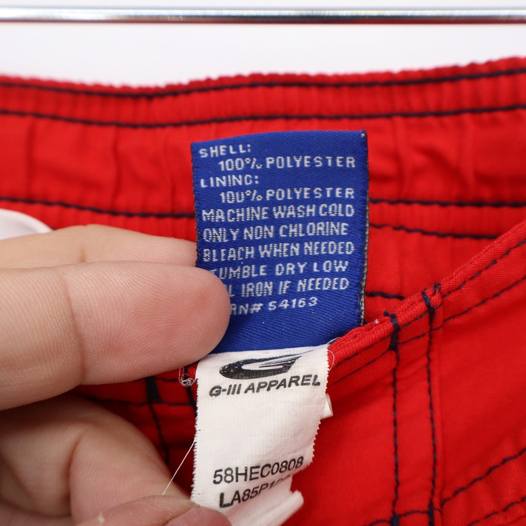 MLB Boston Red Sox G-III Board Shorts Mens XXL Navy Red Colorblock Swim Trunks