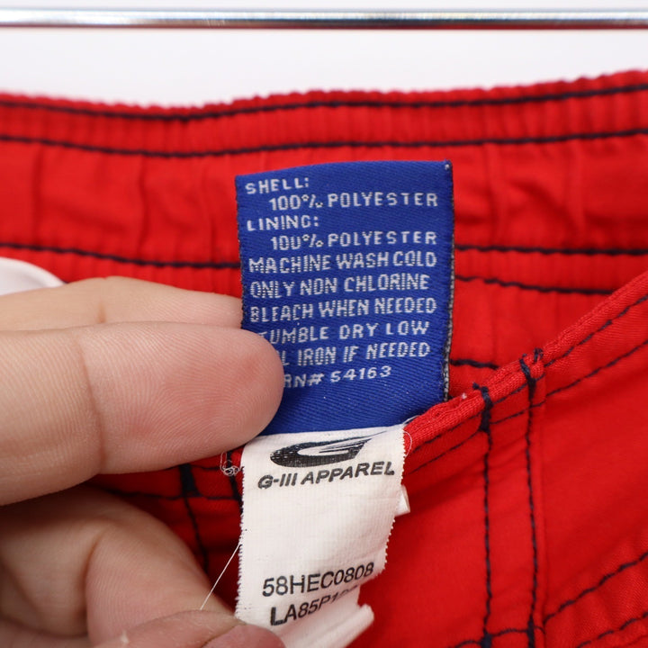 MLB Boston Red Sox G-III Board Shorts Mens XXL Navy Red Colorblock Swim Trunks