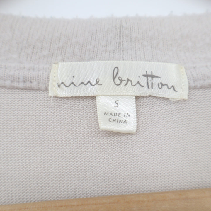 Nine Britton Top Women S Colorblock Long Sleeve Knit Excellent