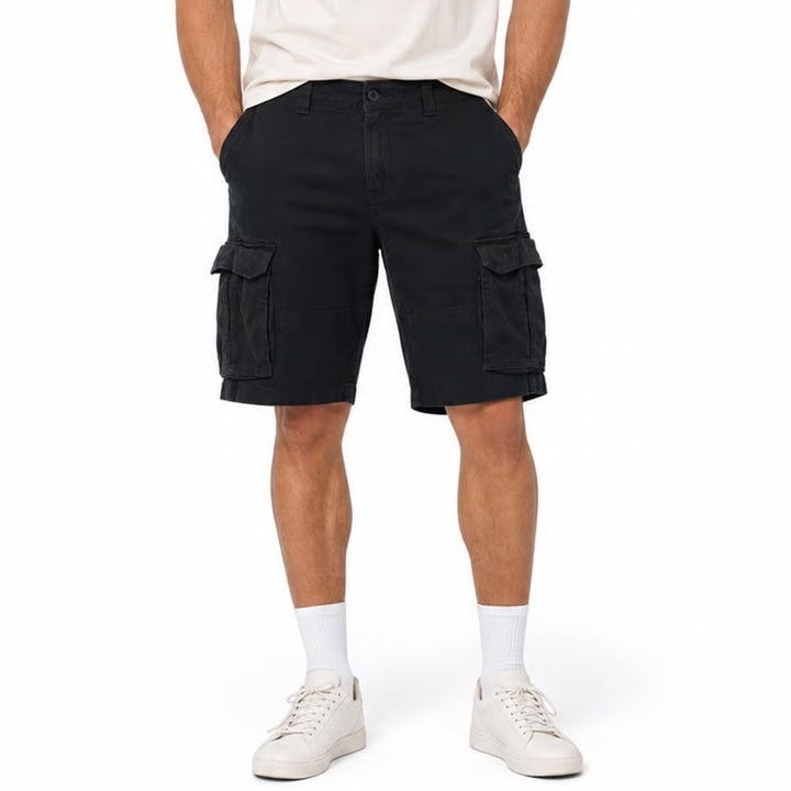 Goodfellow & Co Mens Black Cargo Shorts Size 30 Cotton Stretch Utility Casual